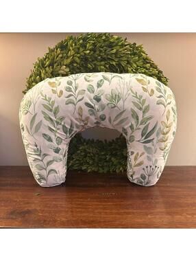 New Boppy Nursing Pillow Green Sage Leaves